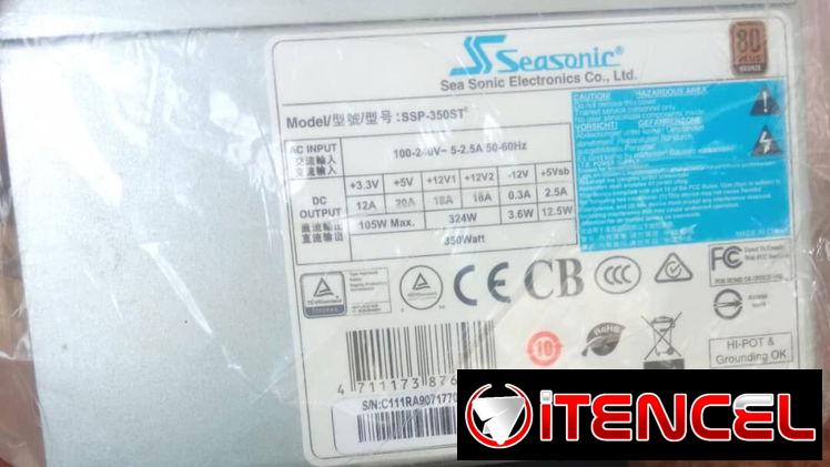 FUENTE SEASONIC – 350W, nueva, sellada en su nylon