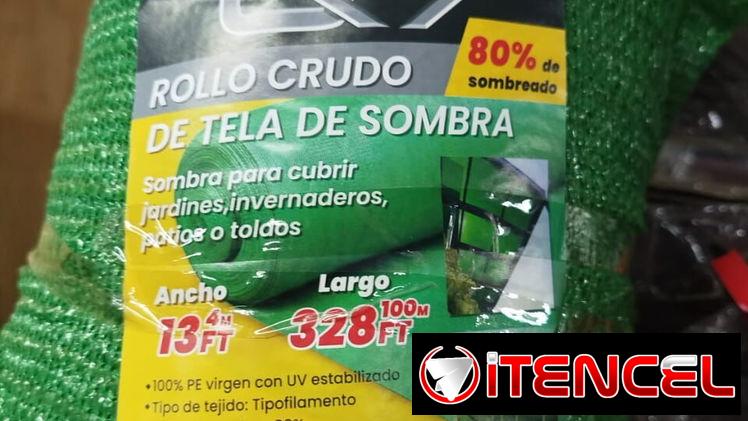 ✅️ ROLLO DE MALLA DE SOMBRA ( 4 x 100 ) ✅️ // DISPONIBLE EN COLOR VERDE