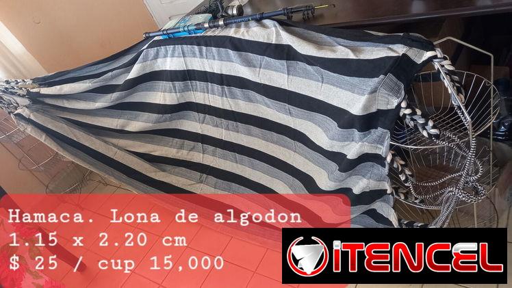 Amaca de lona de algodon 1.80 x 70