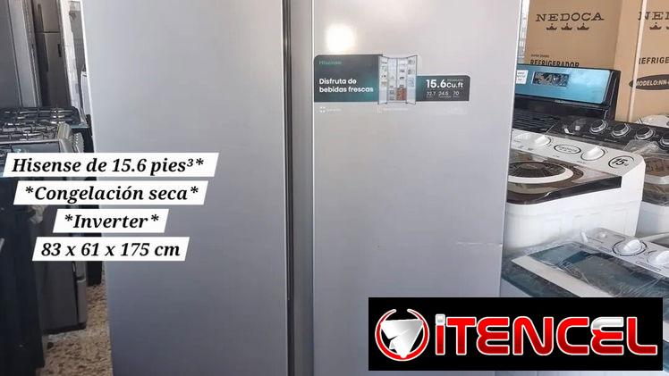 *Refrigerador Hisense de 15.6 pies³*  *Congelación seca* *Inverter*  – Precio: 785 USD  G