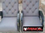 sillones de madera tapizados