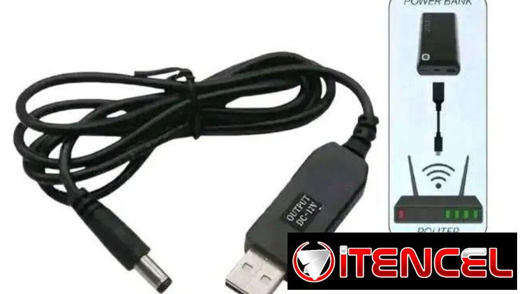 GANGA + OFERTA!!! Adaptador USB-9V Cable convertidor USB a 9V Router Nauta Hogar.