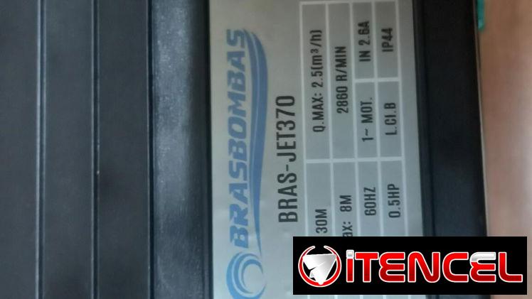 🌊 0.5HP🌊 BOMBA DE AGUA AUTOCEBANTE BRAS-JET370 0.5HP. CON FACTURA, GARANTÍA Y ENTREGA. TLF 54833699