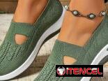 Zapatillas de punto transpirables para mujer – Modelo 2025 (Verde #36) | Accesorios | Nuevo |… | videojuegoshabana.com