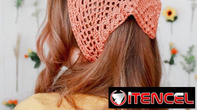 Bandanas tejidas a crochet. Luce la tuya en este verano