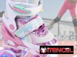 Patines Infantiles 4 Ruedas – Ajustables y Seguros  Talla M 19.8cm – 22.4cm