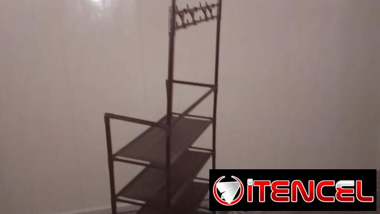 Zapatera de 5 Niveles con Percha e Instalación Práctica para el Hogar Real VPT#-0438