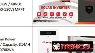 Solar inverter 10kw + batería 16 kw