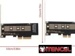 Tarjeta adaptadora M2 NVME SSD a PCIe 4.0 1X , 64 Gbps./ Disipador COOLMOON ARGB para M2