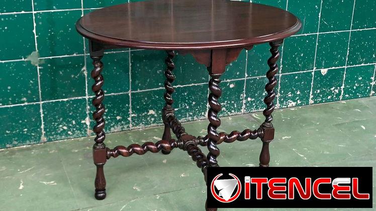 ⚜️ Mesa ovalada antigua restaurada • Entrega incluida 🚛