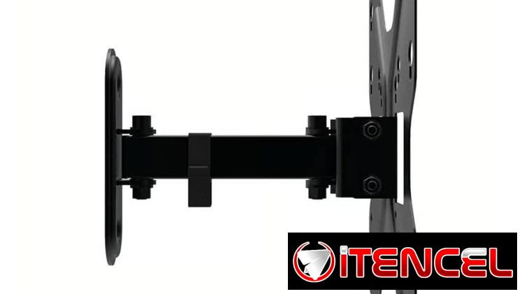 Soporte De Pared Unno Tekno Para TV 23–42” Brazo Articulado Full Motion VESA 200×200 Extensible 66lb