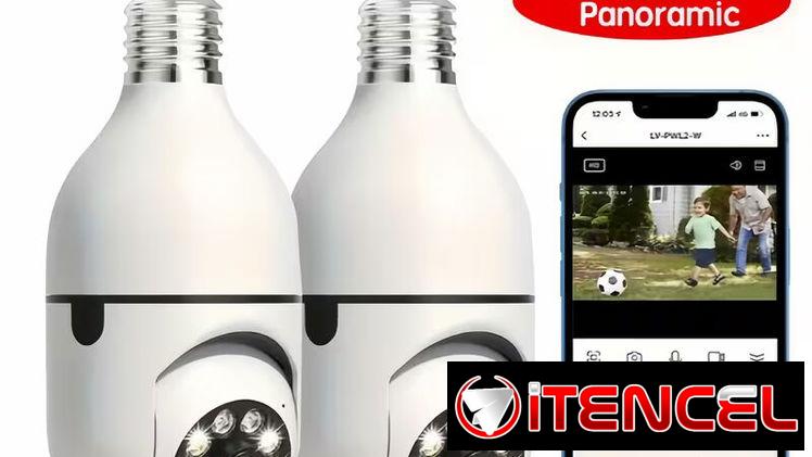 CÁMARA BOMBILLO WIFI E27 (360°) 📷 – Configuración incluida