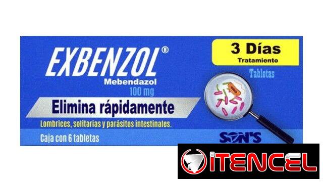 MEBENDAZOL  100MG ANTI PARASITARIO) BLISTER CON 6 TABLETAS (TRATAMIENTO DE TRES DÍAS) // POR WHATSAPP AL 54 83 63 34