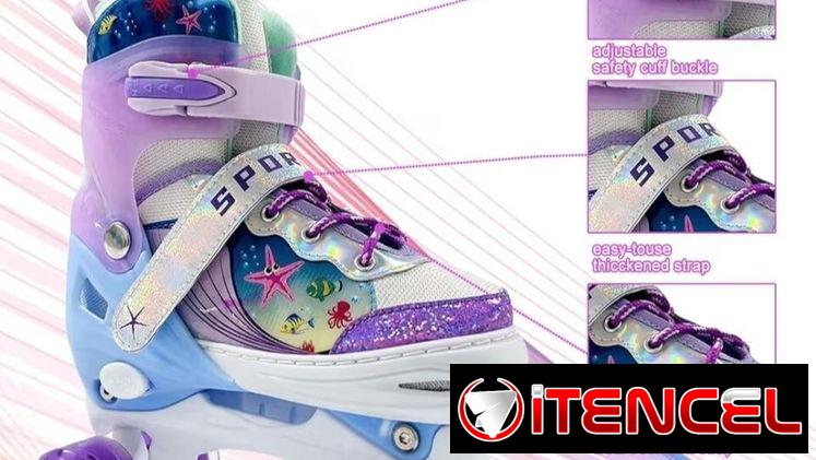 🛼Patines Ajustables para Niños y Niñas (3-12 años) con Luces LED y Equipo de Protección🛼