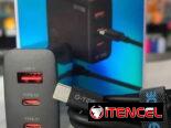 Turbo cargador 67 W con cable Tipo-C a Tipo-C color negro GO671 G-Tide