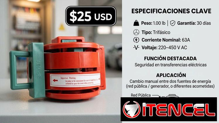 Cuchilla doble tiro- trifásica