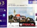 Smart TV Challenger 43″. Incluye Soporte a la Pared. También tenemos cajitas Decodificadoras y Protectores de Voltaje.