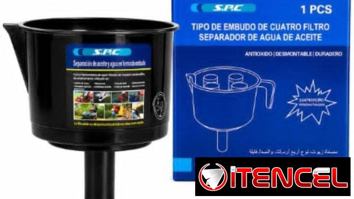 🚧 🛢️ EMBUDO FILTRANTE SEPARADOR DE AGUA Y ACEITE 🚧
