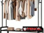 Perchas dobles super fuertes  💥Soportan 48 kg de peso  ✅Medidas: 110 x 57 x 150 cm  🏷️$45 usd  🚚Mensajería disponible