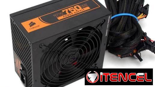 Ganga-Vendo fuente corsair tx750 en 20usd,,,hay que repararla