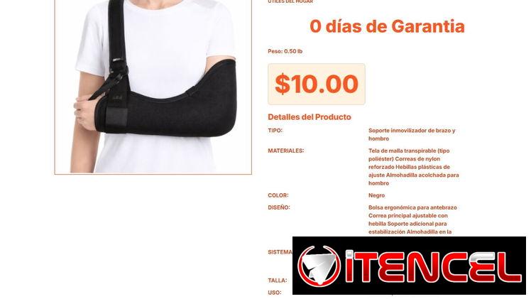 Ajuste instantáneo incluye este Cabestrillo ortopédico ajustable pro VPT#-0056