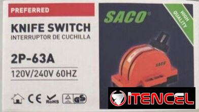 CUCHILLAS DE DOBLE TIRO 63A