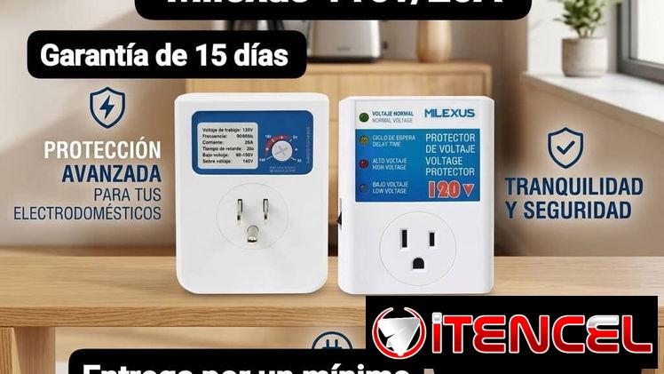Protector de voltaje Milexus 120v, Garantía de 15 días, Entrega por un mínimo costo adicional para toda La Habana