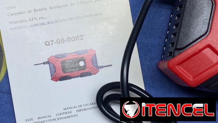 ✅Cargador de Batería Inteligente de 3 Etapas para motos, vehículos, ATV, etc.
