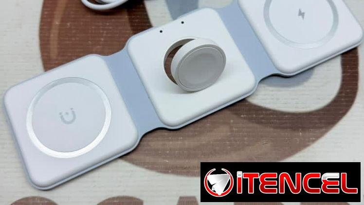 Cargador inalámbrico 3 en 1 de carga rápida  Precio:$25