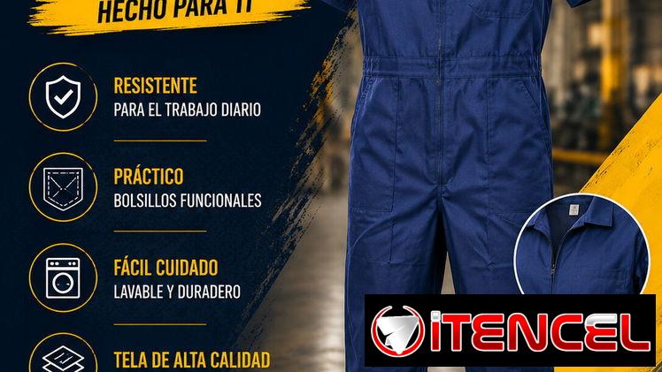 OVEROLES DE TRABAJO MANGA CORTA 🔥 COMODIDAD Y RESISTENCIA PARA CADA JORNADA | TALLAS S, M Y L