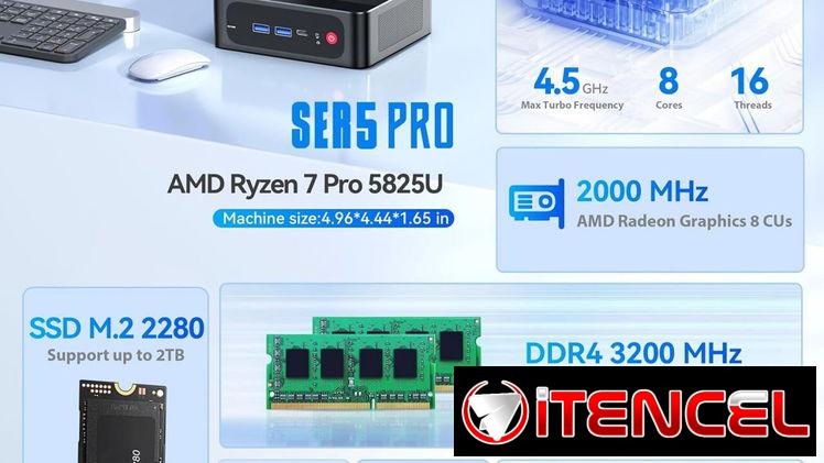🪷Mini PC BEELINK SER  ryzen 7 500SSD/16GB🪷