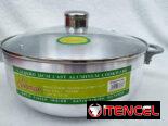 Olla de aluminio con tapa (CV)