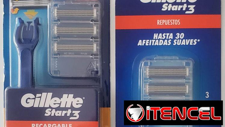MAQUINA DE AFEITAR PARA HOMBRE + 6 REPUESTOS