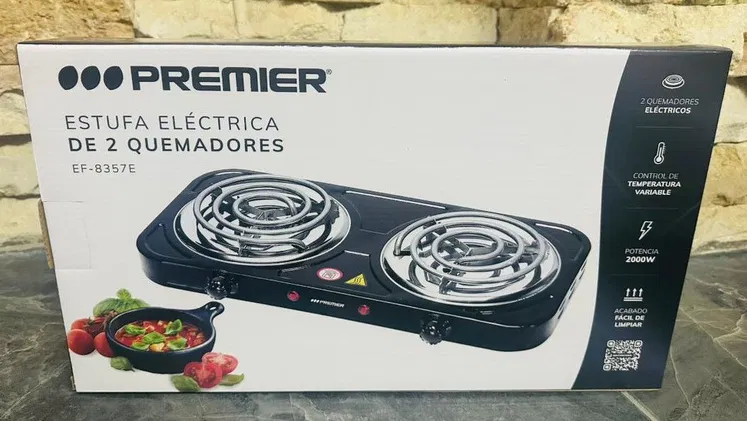 Vendo Cocina eléctrica, Premier, 2 hornilla, 2000W, (430×210) -mensajería gratis y garantía