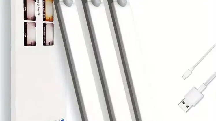 * Set de 3 Luces LED USB Recargables con Base Magnética