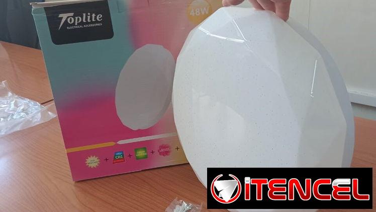 LÁMPARA LED DE TECHO MODELO DIAMANTE 48W, ENTREGA DE FACTURA. VARIEDAD DE LÁMPARAS, ELECTRODOMÉSTICOS, ETC