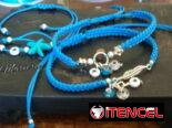 VARIEDAD DE PULSERAS TEJIDAS DE HILO CHINO