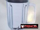 Batidora con vaso de cristal