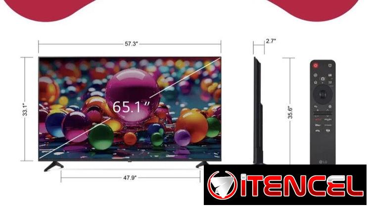 LG de 65” 4K UHD AI incorporado modelo UA77 del 2025