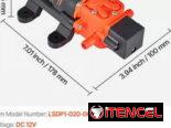 Bomba Presurizadora VEVOR 1.2 GPM 80 PSI 12V DC Autocebante Diafragma 2 Cámaras Para RV Riego Negro
