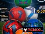 Balones de futbol y baloncesto: Balón del actual mundial-clásicos