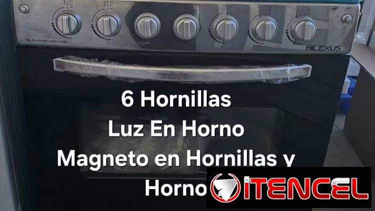 Cocina de Gas Con Horno 6 Hornillas. Domicilio Gratis en La Hanana