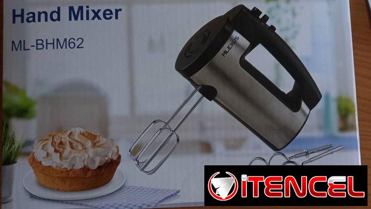 MEZCLADORA DE MANO ELÉCTRICA MILEXUS (ML-BHM62), ENTREGA DE FACTURA. VARIEDAD DE ELECTRODOMÉSTICOS, TECNOLOGÍA, ETC