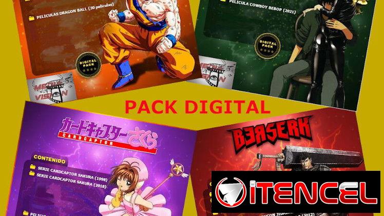 NUEVO!!! Pack Digital de serie y peliculas MANGA