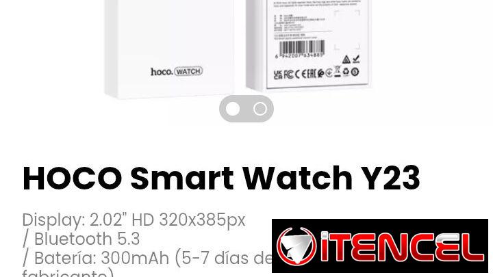 HOCO Smart Watch Y23. Múltiples modos deportivos: correr, ciclismo, conteo de pasos, calorías, distancia