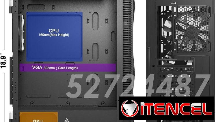 ✅✅52724487 – Chasis Gaming Montech X3 + 3 fanes RGB 120mm y 3 fanes RGB 140mm✅✅