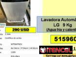 MV-613-Lavadoras automáticas………51596013……Mensajeria Costo adicional