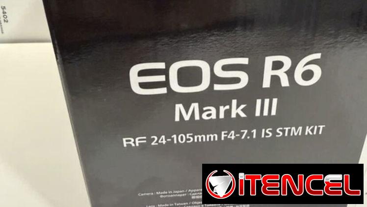Solo cuerpo de cámara sin espejo Canon EOS R6 Mark III y accesorios