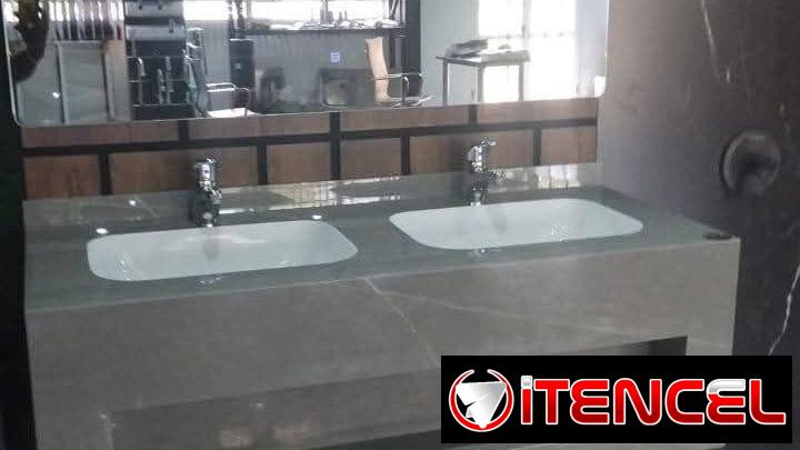 Juegos de baño mamparas cabina paño fijo