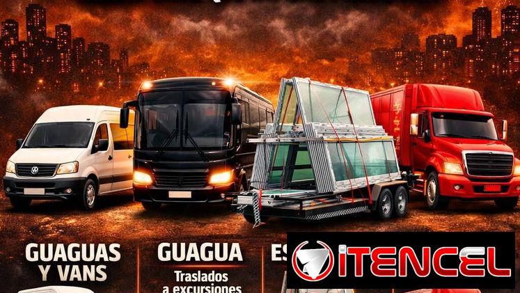 Agencia de taxi Vans gusguas Estulina y camión de carga para toda Cuba